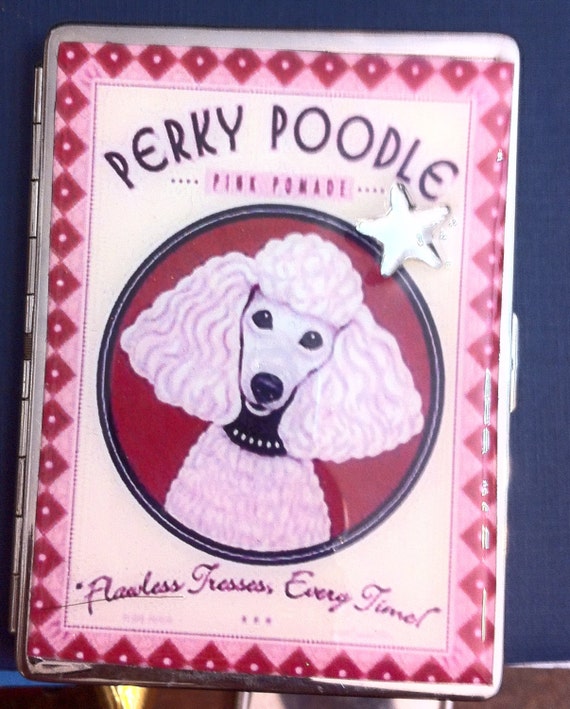 Poodle Phone Case Wallet - Standard White Poodle Phone Case Wallet - Standard White