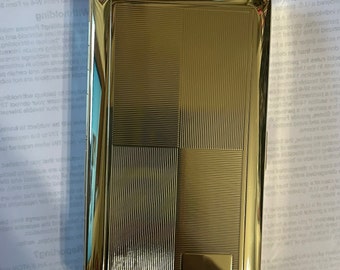 Gold Art Deco Trafalgar Square Schriftrolle 120er Jahre Zigarette Brieftasche Fall Geschäft Kreditkartenhalter