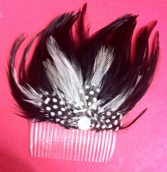 Vintage FASCINATOR w Hair Comb Vintage Inspired Lace Bridal Hair Comb, Crystal Pearl  main image 3