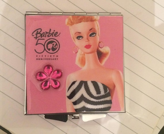 barbie compact mirror