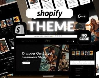 Premium Fashion Shopify Theme Modern & Responsive E-commerce Template for Clothing, Accessories, Boutique Stores, Website Template Shopify
