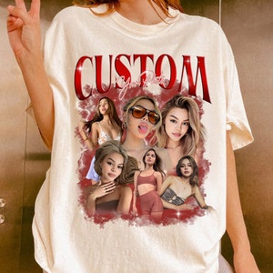 Custom Graphic Tee Custom Photo Shirt Custom Girlfriend Shirt Bojjico  Personalized Shirt Insert Your Design - AliExpress