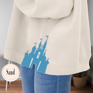 Magic Kingdom Embroidered Side Bow Sweatshirt, Disney Castle Sweatshirt, Mickey Inspired Shirt, Castle Embroidered Shirt, Disney Lover