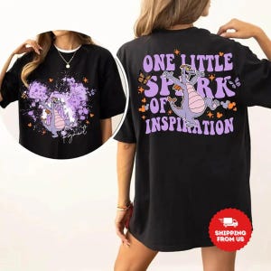 Figment One Little Spark of Inspiration Shirt, Disney Epcot Sweatshirt, Cute Purple Dragon Tee, Magic Kingdom Gift, Figment Lovers Gift