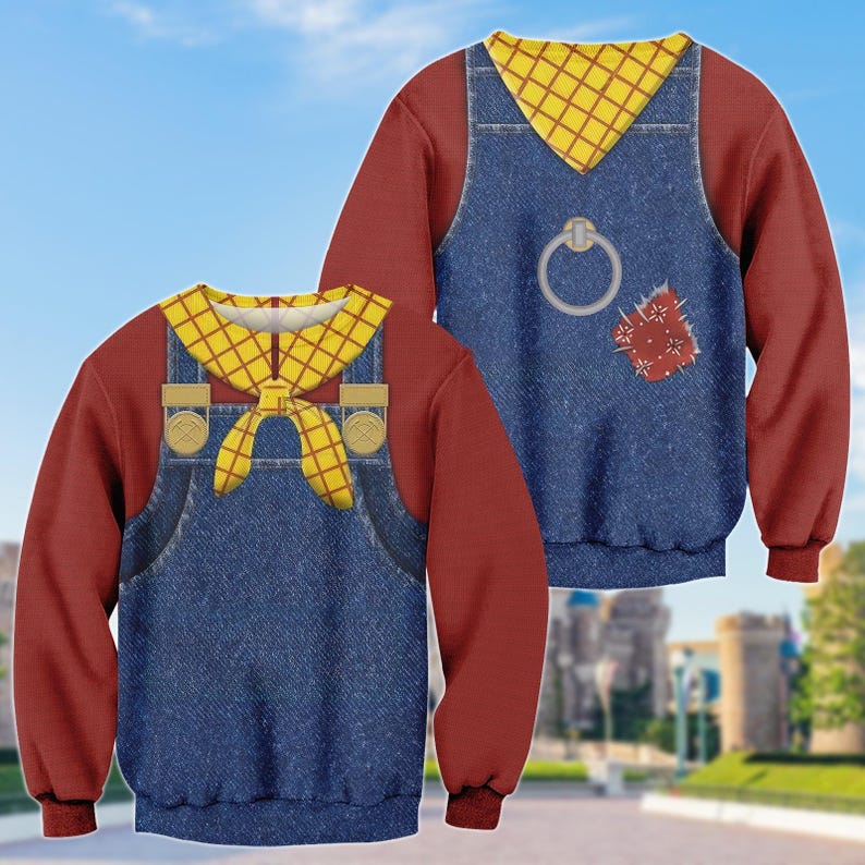 Woody Toy Story Costume 3D Tshirt, Toy Story Cowboy Hoodie, Pixar Cosplay 3D Shirt, Halloween Cosplay 3D Gift, Gift For Halloween