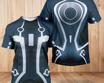 Tron Legacy Disney Cosplay 3D Tshirt, Tron Legacy Halloween Costume 3D Hoodie, Disney World Roller Coaster Shirt, Tron Costume Shirt