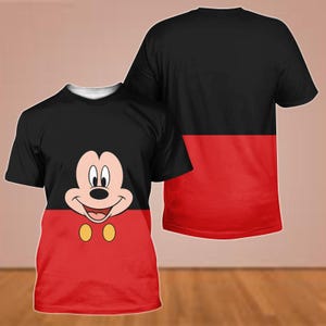 Disney Mickey Mouse 3D Shirt, Mickey Mouse Cosplay Hoodie, Halloween Mickey Shirt, Mickey Cosplay 3D Tshirt, Halloween Gift, Costume Gi