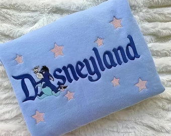 Disneyland Eeyore Embroidered Sweatshirt, Winnie The Pooh Shirt, Eeyore Hoodie, Cute Crewneck Jumper, Magic Kingdom Gift, Gift For Her