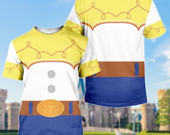 Camiseta de cosplay 3D de Jessie, sudadera con capucha de cosplay de vaquera de Toy Story, camisa de cosplay 3D de Toy Story, atuendo de Halloween de Disney para mujer, camisa de cosplay
