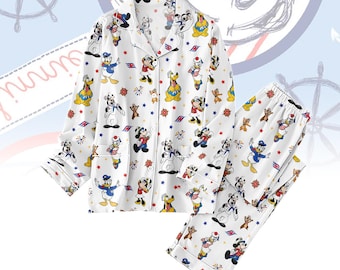 Pijama Disney Cruise Line 2026, pijama para el viaje en crucero de Mickey y sus amigos, pijama Let's Cruise, regalo de pijama para crucero de Disney