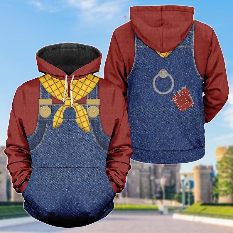 Woody Toy Story Costume 3D Tshirt, Toy Story Cowboy Hoodie, Pixar Cosplay 3D Shirt, Halloween Cosplay 3D Gift, Gift For Halloween