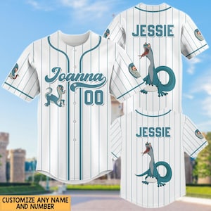 Camiseta de béisbol de Joanna Disney, camiseta personalizada de villana, camiseta de reptil de Disney, camiseta con personajes de animales de Disney, top retro de Disney