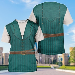 Flynn Rider Costume 3D Shirt, Tangled Disney Cosplay Hoodie, Rapunzel Cosplay Sweatshirt, Halloween 3D Pullover Hoodie, Cosplay Gift