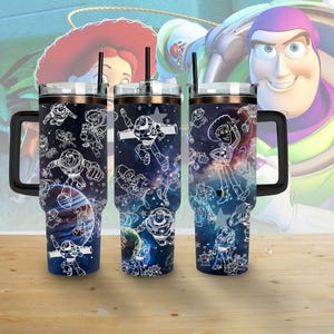 Toy Story 5 Mama 40oz Stanley-beker, Buzz Lightyear en Woody Planet-beker, Disney Cartoon-beker, Toy World-beker, Disney-cadeaus