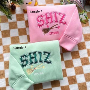 Shiz University Embroidered Sweatshirt, Wicked Movie Musical Shirt, Elphaba & Glinda Hoodie, Wizard of Oz Emerald City Gifts