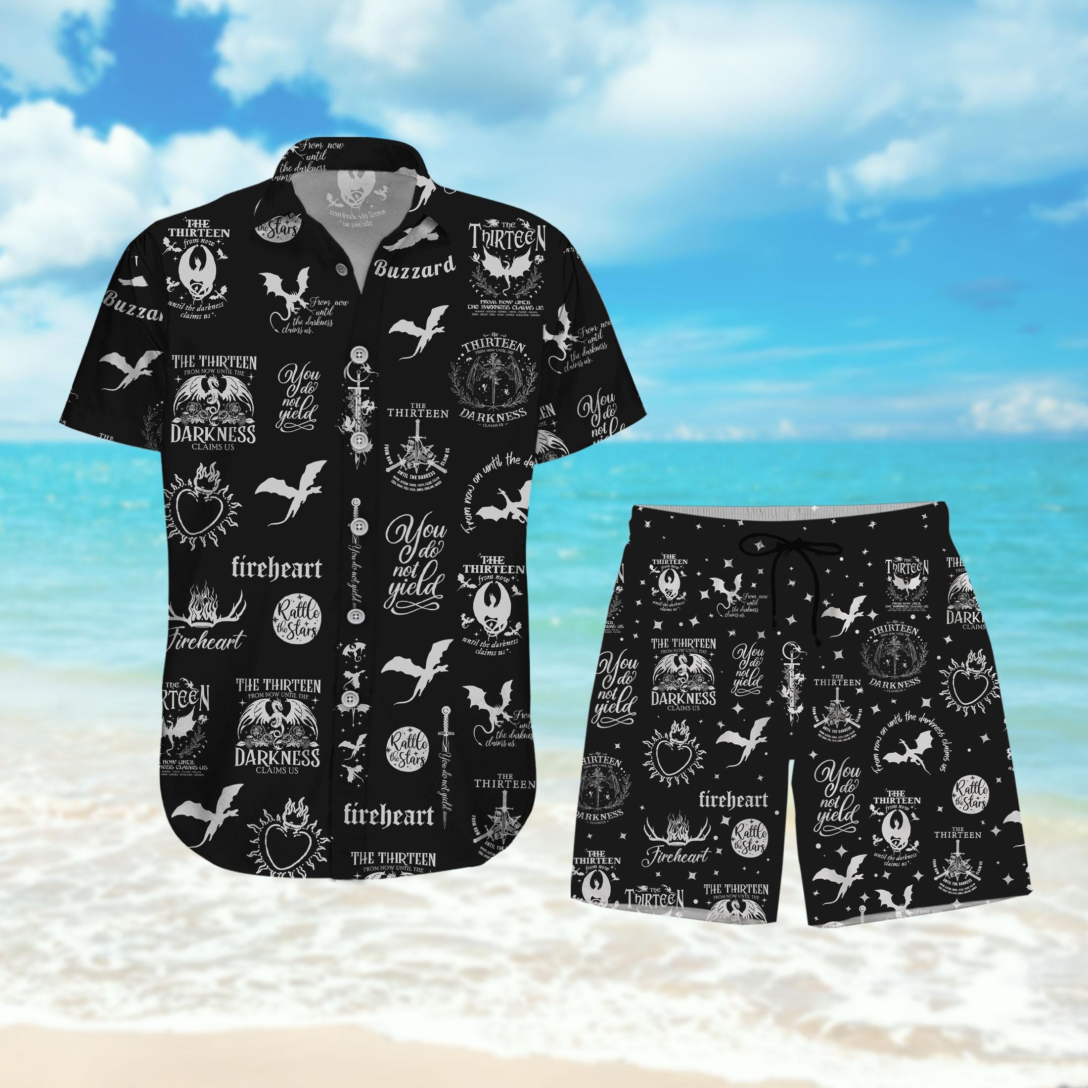 Discover The Thirteen Throne Of Glass Hawaiian Shirt and Shorts
