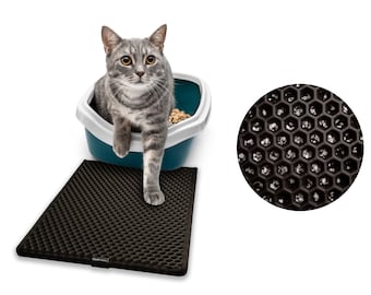 Pet Mat with Waterproof Layer & Litter Trapper Layer in 6 colours and 3 sizes, Suitable for Cats, Dogs, Rabbits, Easy Clean