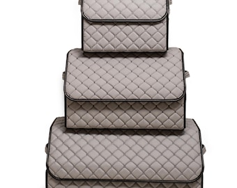 Beige Car Trunk Organizer, Car Trunk Organizer in 5 sizes and 6 colours, Trunk Storage Bag