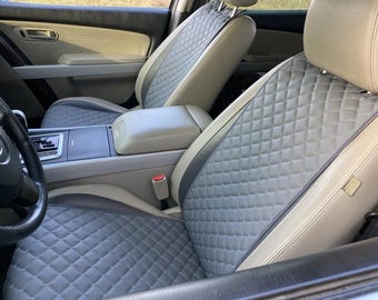 Gray Seat Covers, Universal Fit Car Seat Covers, Car Interior Kit, Custom Seat Covers, Non slip  Seat Cover, Eco leather  in 10 Colours