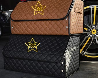 Car Trunk Organizer & Personalized Logo, Magnetic Fixation System, 5 sizes and 6 colours, Christmas gift, Gift for him