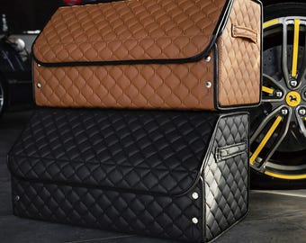 Premium Car Trunk Organizer & Magnetic Fixation System, Personalized Logo, Gift for him, Car Trunk Organizer in 5 sizes and 6 colours