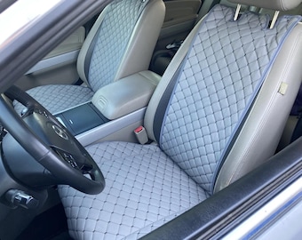 Front Seat Covers in 10 Colours and Perforated Eco leather, Car Interior Kit, Custom Seat Covers, Non slip  Seat Cover