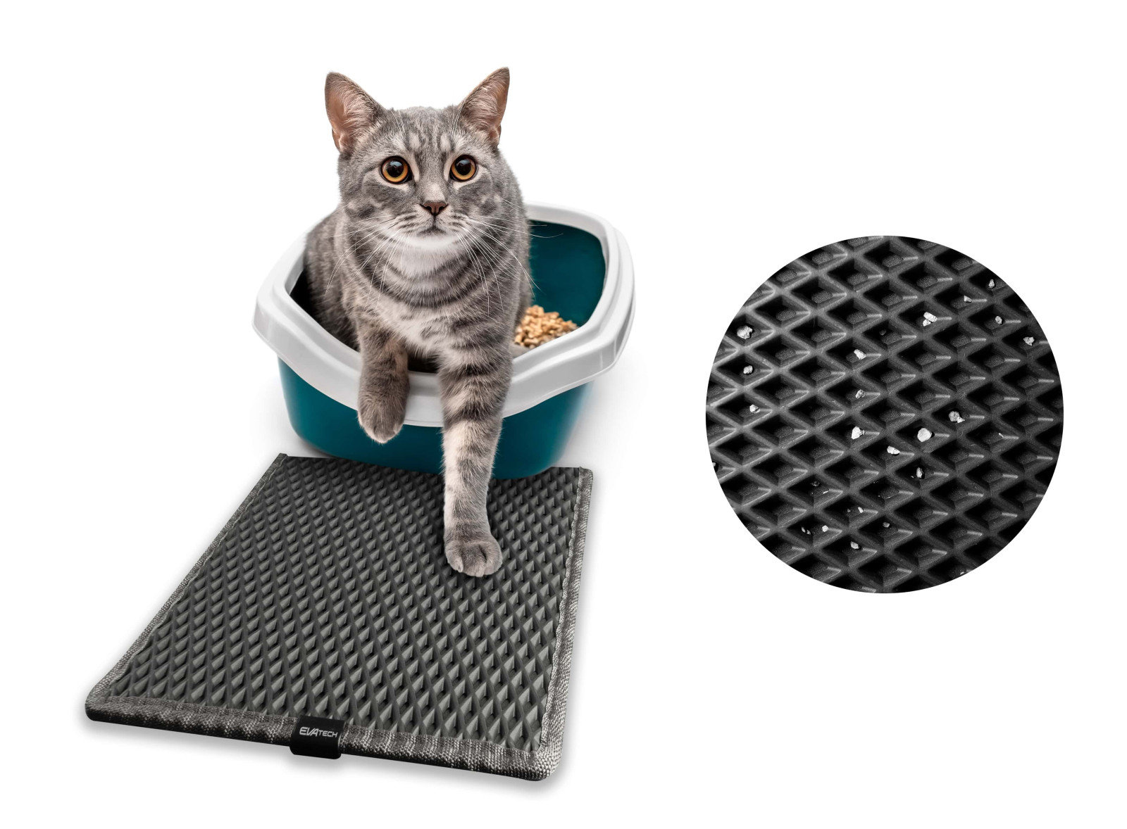 Double layer cat litter mat with free shovel online