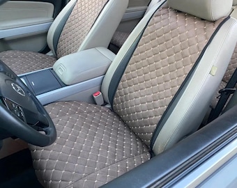 Full Complete Seat Covers in 10 Colours and Perforated Eco leather, Car Interior Kit, Custom Seat Covers, Non slip  Seat Cover
