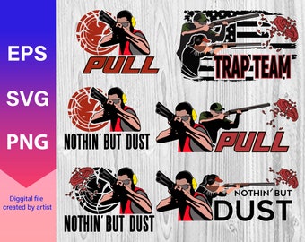 Trapshooting bundle svg, Clay Target svg, Trapshooting svg, Skeet Shooting svg, pull svg, cricut file, sport shooting svg