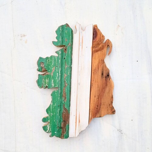 Ireland Wall Art Irish Decor Reclaimed Wood Art Celtic Etsy