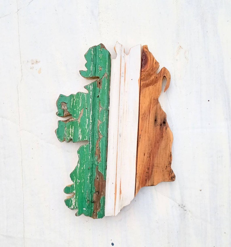 Ireland Wall Art Irish Decor Reclaimed Wood Art Celtic Etsy