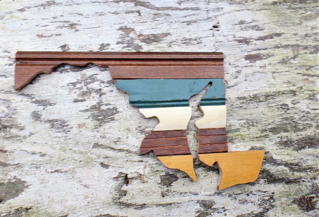 Maryland Wall Art. Architectural Salvage Baltimore Decor, Wood Maryland