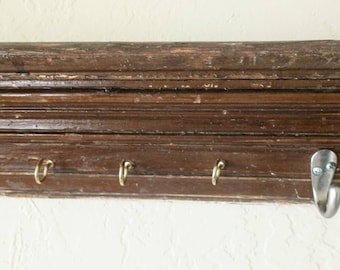 Wooden Jewelry Organizer, Necklace Holder, Large Jewelry Hanger, Architectural Salvage, Wall Jewelry Rack, Jewelry Display