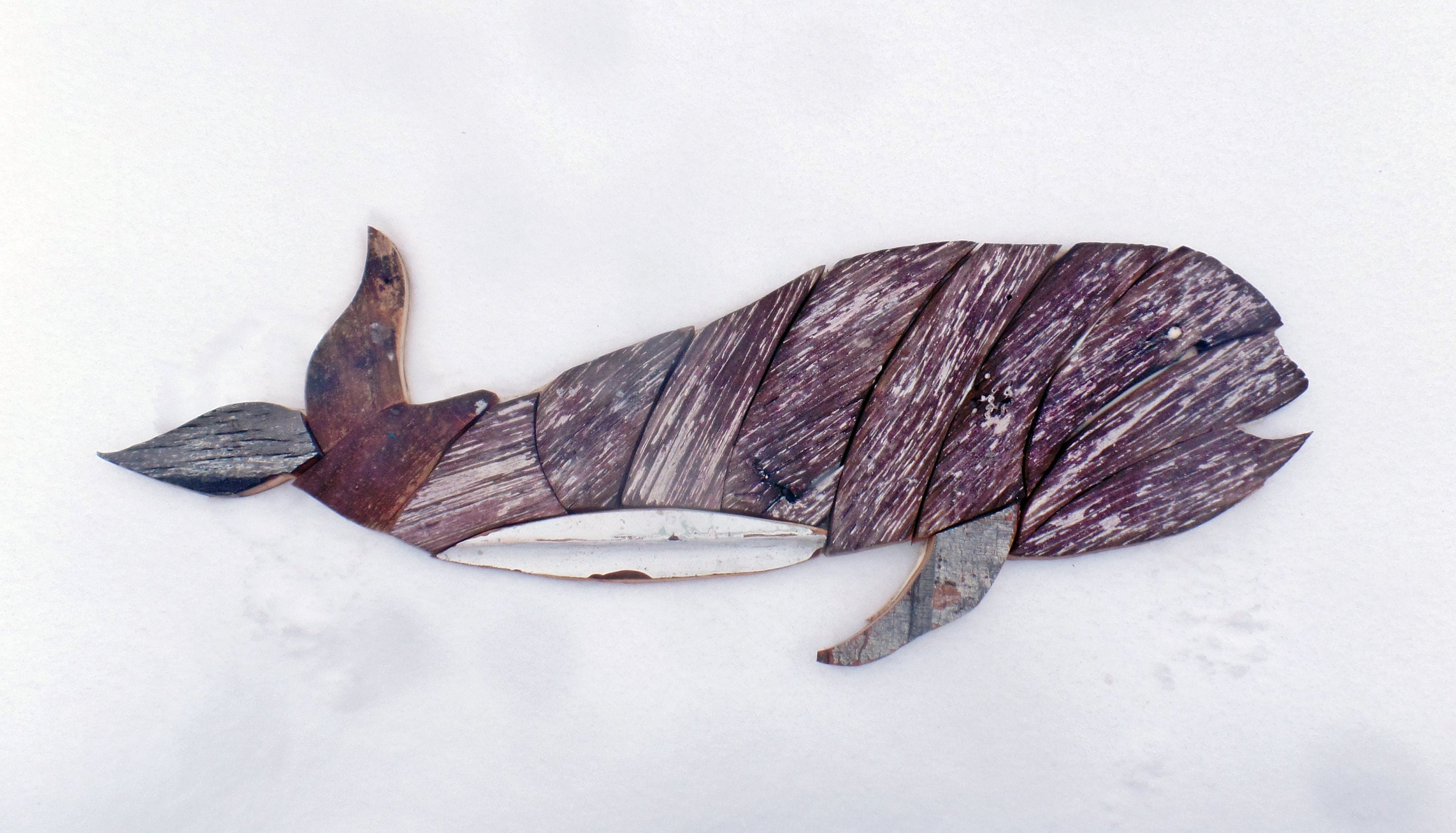 Ballena de madera decoración del vivero náutico arte de la | Etsy