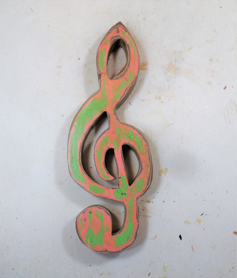G Clef Wall Decor Al Reclaimed Wood Art Rustic Treble Ian Gift Teacher