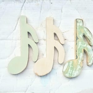 Three Large Sixteenth Notes, Musical Decor, Music Room Decor, Reclaimed Wood Art, Music Teacher Gift, Musical Decor, Musician Gift
