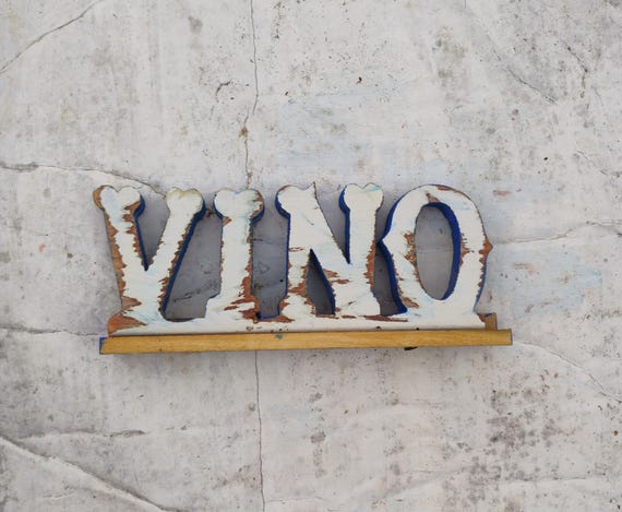 Vino Sign, Wine Decor, Distressed Home Decor, Wooden Bar Sign, Man Cave Sign, Wine Sign, Custom Wooden Sign, Italian Decor, Restaurant Decor