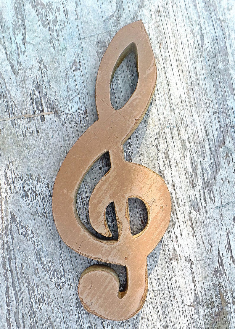 Large G Clef Musical Wall Art Music Teacher Gift Reclaimed Etsy