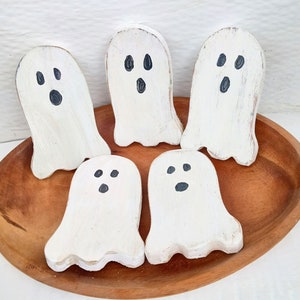 Miniature Ghost, Halloween Decor, Ghost Bowl Filler, Tiered Tray Ghost, Farmhouse Halloween, Halloween Decoration, bowl of ghosts