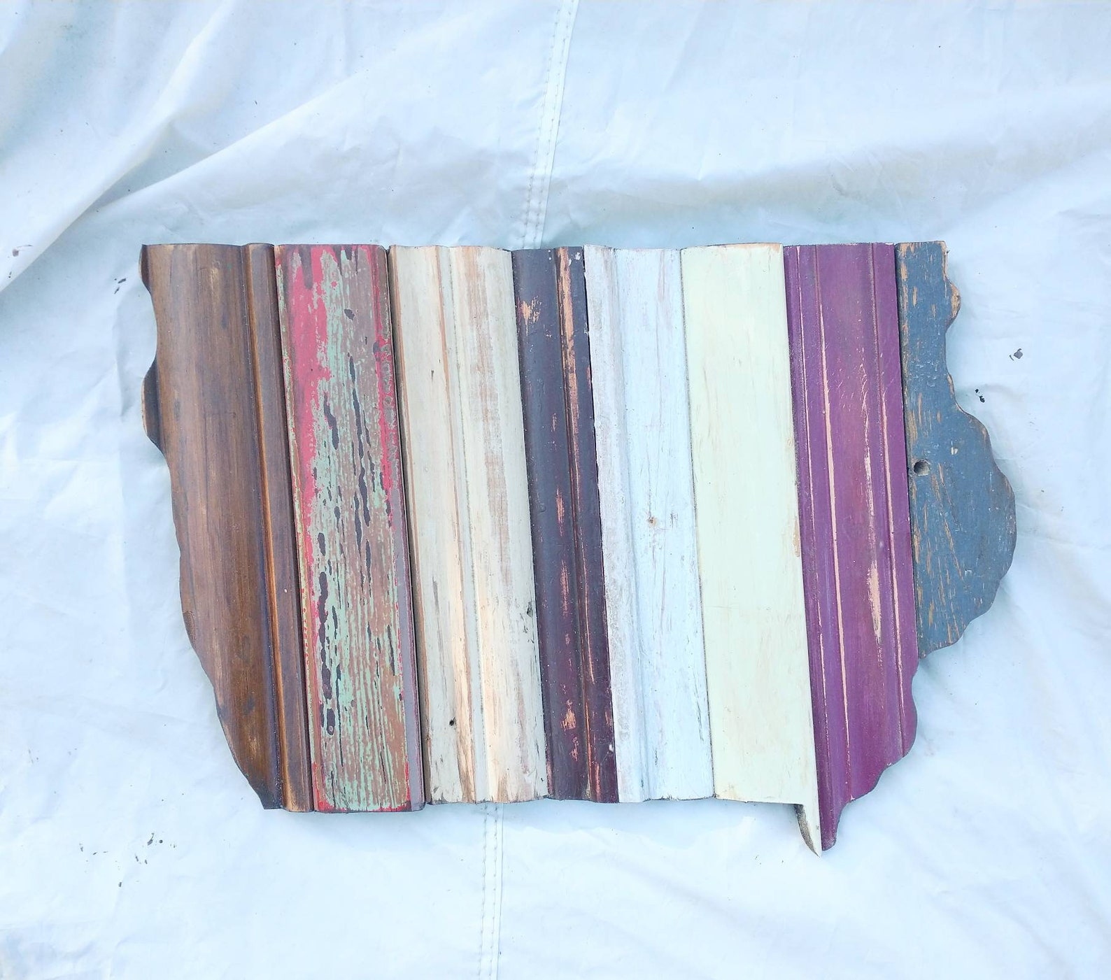 Iowa Wall Art Des Moines Decor Wooden State Outline Hawkeye Etsy