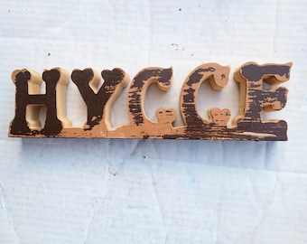 Hygge Sign, Danish Decor, Reclaimed Wood Sign, Danish Word Sign, Rustic Wood Sign, Country Decor, Farmhouse Decor,Wooden Sign