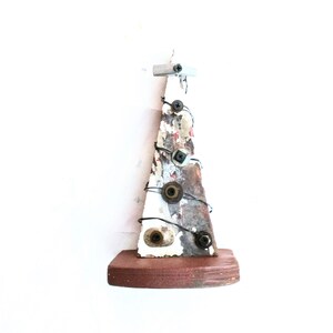 Wooden Christmas Tree, Rustic Holiday Decor, Chippy Paint Tree, Distressed Xmas Tree, under Tree Decor
