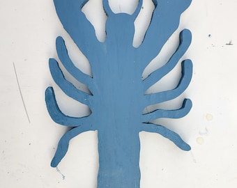 Large Wood Lobster, Nautical Decor, Beach House Wall Art, Restaurant Decor, Lobster Wall Art, Coastal Decor, Wood Lobster. New England Decor