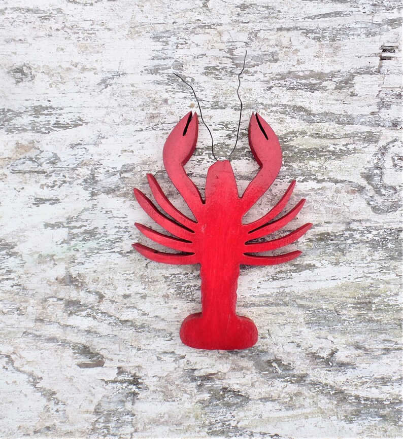 Louisiana Decor Gulf Coast Decor Wooden Crawdad Coastal Decor New Orleans Art, Wood Crawfish