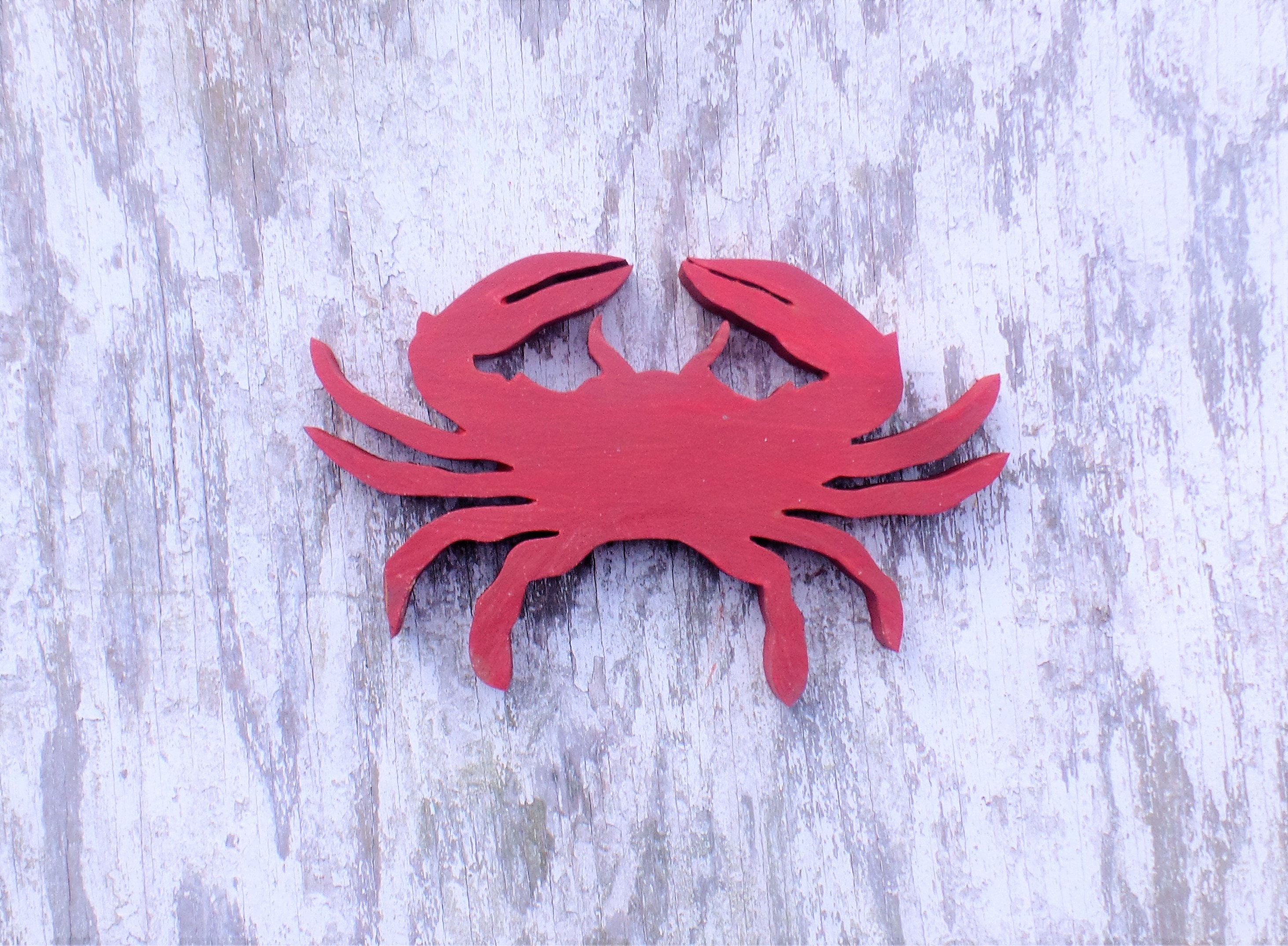 Cangrejo de madera arte de la pared costera arte de la casa | Etsy