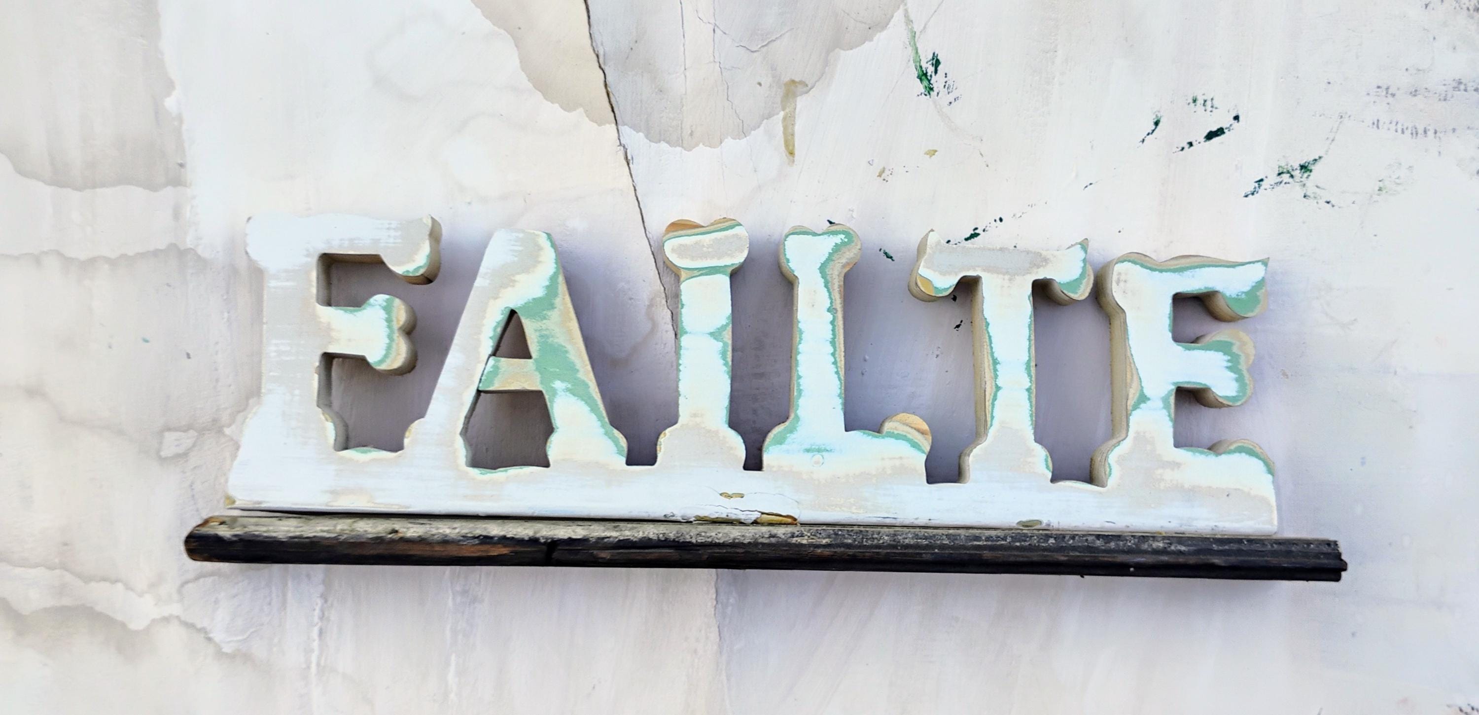 Falit Sign Failte Sign, Irish Welcome Sign, Celtic Decor, Reclaimed Wood Sign ...