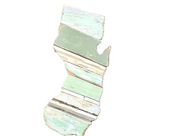 New Jersey Decor, Wood State Cutout, New Jersey Art, Rustic Wall Decor, State Outline, Wood Wall Art, New Jersey Map, Garden State Art