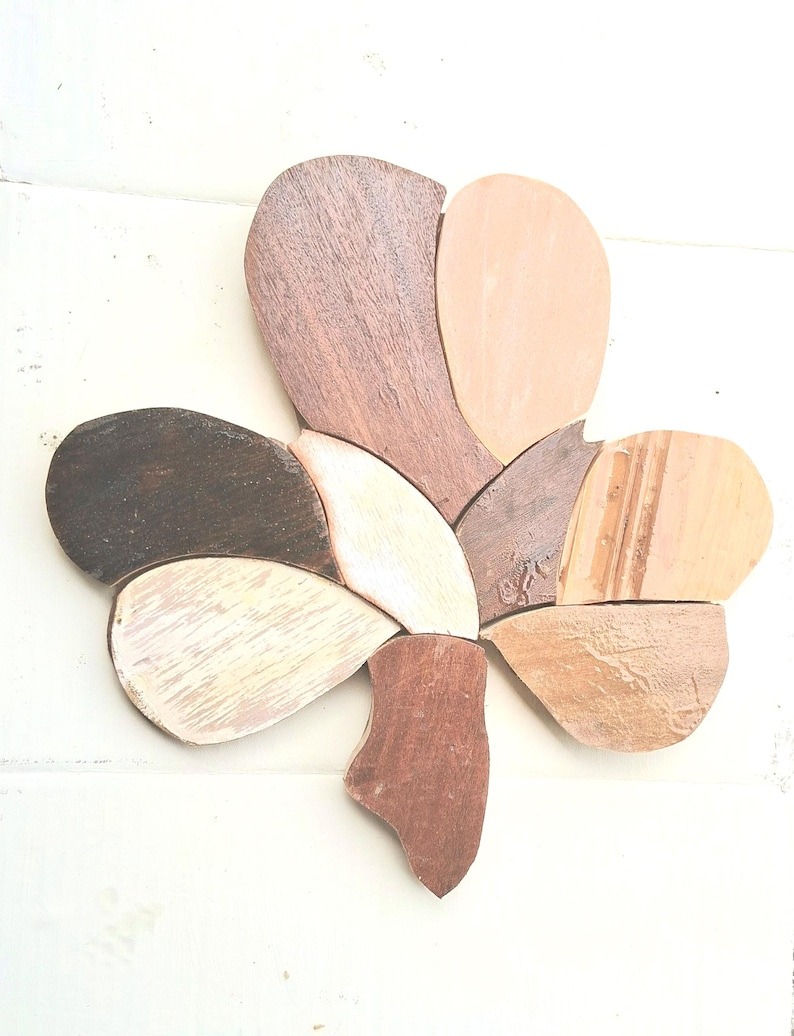 Mosaic Shamrock, Reclaimed Wood Art, Irish Decor, Rustic Wood Decor, Celtic Home Decor, Distressed Wall Art, Shamrock Wall Art Bild 1