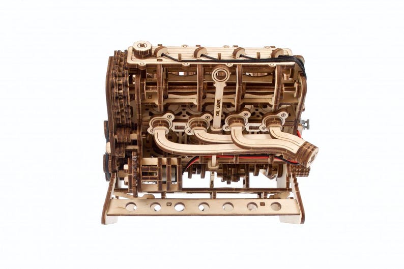 UGEARS V8 Motor Model Kit – 3D Wooden Puzzle DIY Construction Set - Etsy