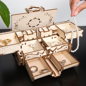 Steampunk Treasure Box: DIY Mechanical Model Kit image 5